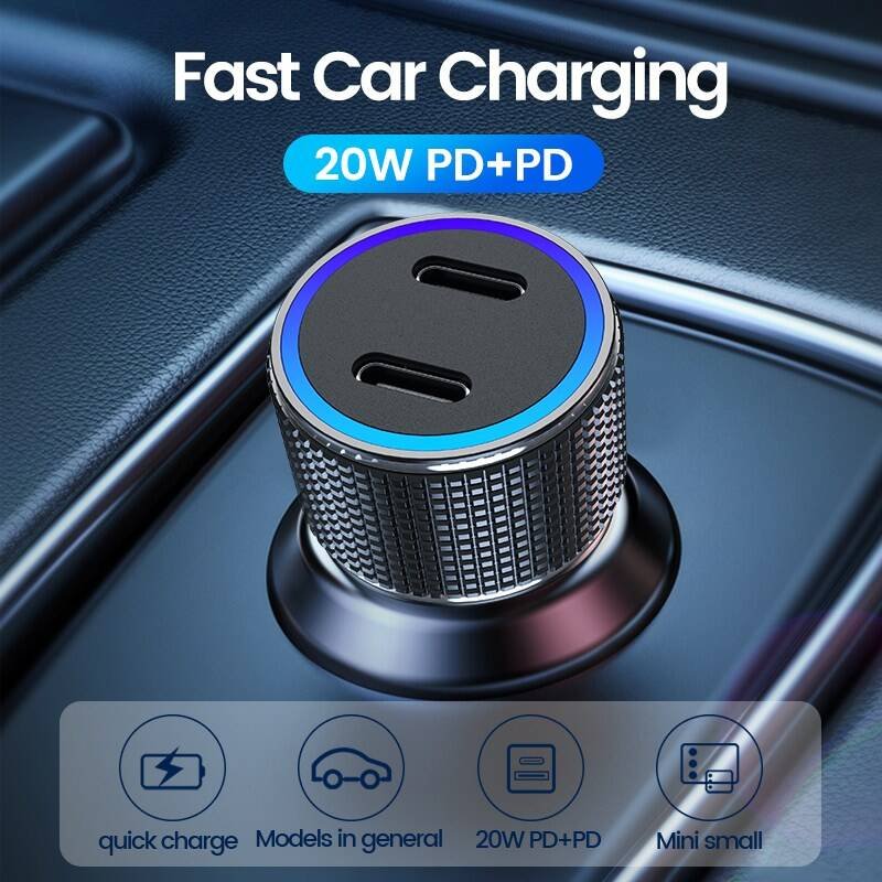 JELLICO F8 40W DUAL USB C ADAPTER CAR
